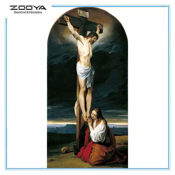 

ЗООЯ DIY 5D Полный дрель Алмазная картина Иисус Вышивка Крестом Мозаика Домашний Декор Подарок