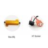 2x 50W 6 ohm H7 Car Load Resistor Error Canceller LED Decoder Canbus Free Wiring Canceller Decoder Light Aluminum shell power