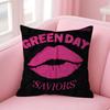 GGreen DDay Band Album  Maple Design Cushion Cover Happy Autumn Harvest decor Holiday Decorati Pillow Cover