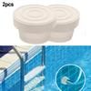 Rubber Bumpers for Pool Ladders 2 Pcs White Fit For 1.90 Inch Tubing 2.25 Inch Outer Diameter For 1.80 Inch Inner Diameter
