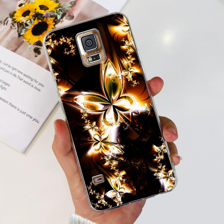 For Samsung Galaxy S5 Case G900F G900I G900M G900A G900T Cute Painted Cover Soft TPU Phone Case For Samsung S5 S 5 GalaxyS5 Bags
