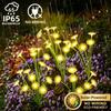 Ground Plug Solar Daisy Lights LED Solar Lamp Outdoor Garden Lights  Simulation Flower