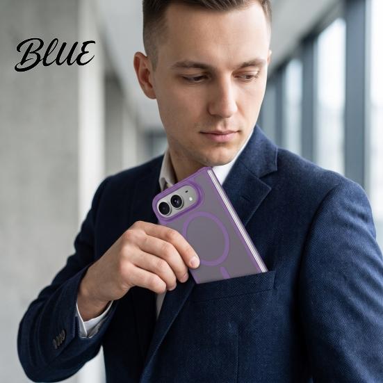 Clear Protective Case for IPhone Magnetic Matte Phone iPhone 2026 New, Full Hinge Non Slip Grip Protection, Not Yellowing Military-Grade Drop