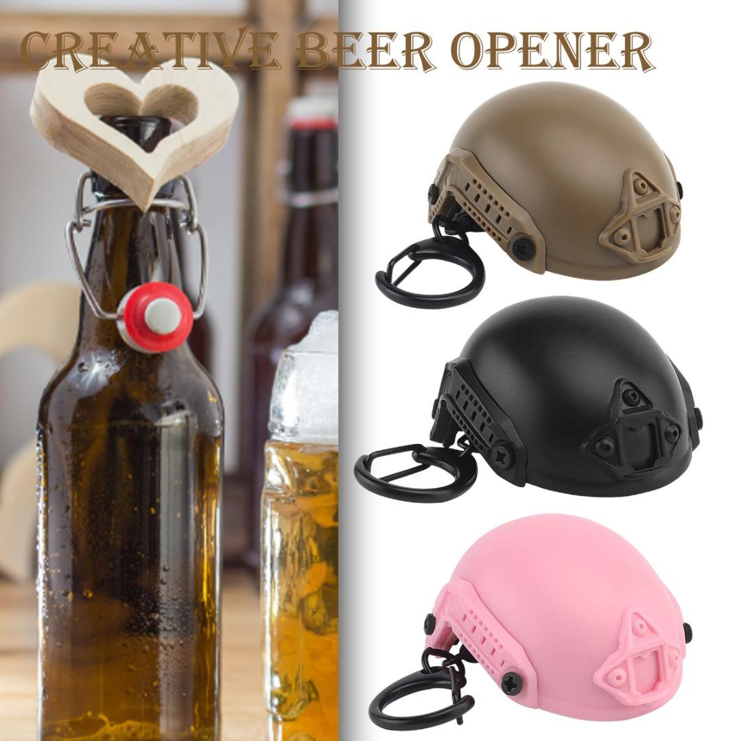 2 tappi per bottiglie di birra a forma di casco, divertente soldato di saluto veterano, tappo per bottiglia di birra, riutilizzabile, antipolvere, accessorio decorativo