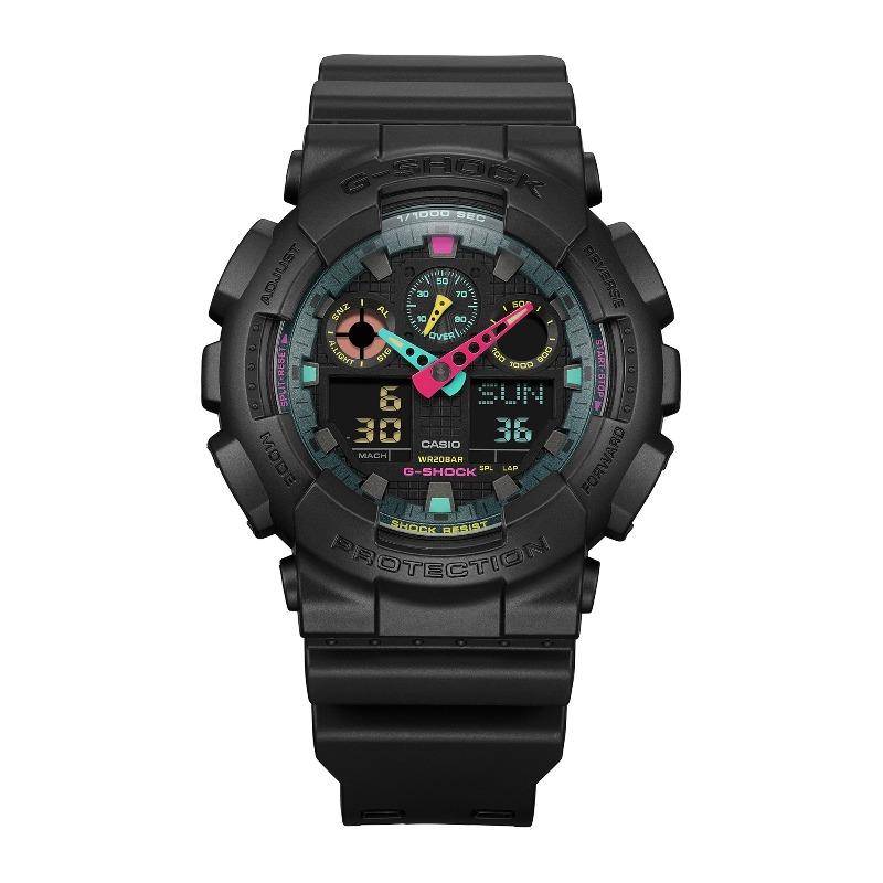 Casio Men's Resin 200M Water Resistant Digital Shock Resistant Quartz Watch GA-100MF-1A