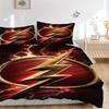 3pcs Flash Lightning Bedding Set, Duvet Cover and Pillowcases Machine Washable Seasons All Suitable, Design for Bedroom (No Filling)314