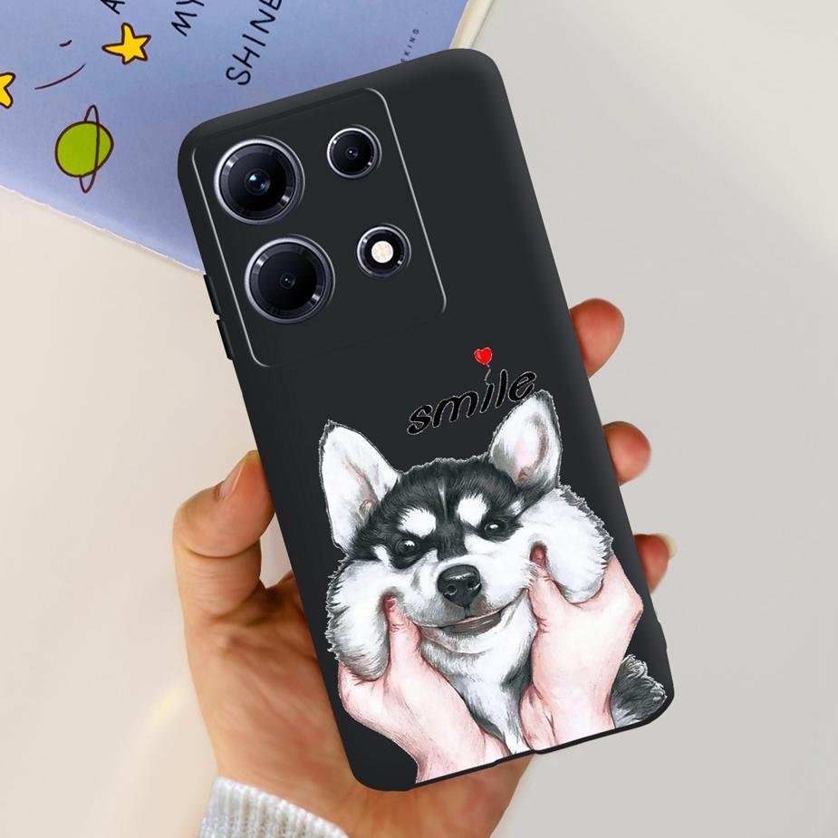 For Infinix Note 30i Case X6716 Stylish Cat Flowers Painted Cover Soft Silicone Phone Case For Infinix Note 30 Pro Note30 Bumper