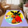 Bunny Friend Personalized Text Floor Mat Perfect for Balcony Hallway Decorate room Living Rooms Anti-slip Rug Anime Office Decor Best for Christmas