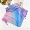 Gradual Change Breathable Sunshade Mask New Simple Versatile Veil Women's Varied Silk Scarf Sunscreen Scarf Scarf