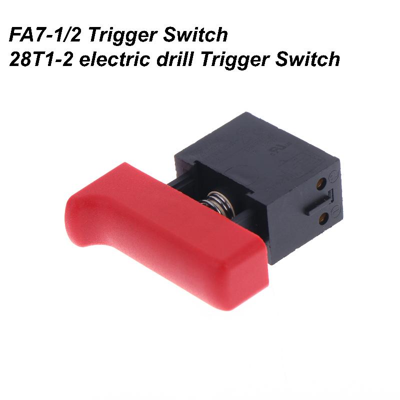 FA7-10/2 Lockless Electric Hammer Trigger Switch Power Button Ergonomic Design for Construction Site Tools