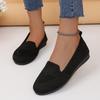 Spring and Autumn New Ladies Solid Color Low-top Shoes Fashion New Casual Women's Knitted Flat Loafers Shoes for Women