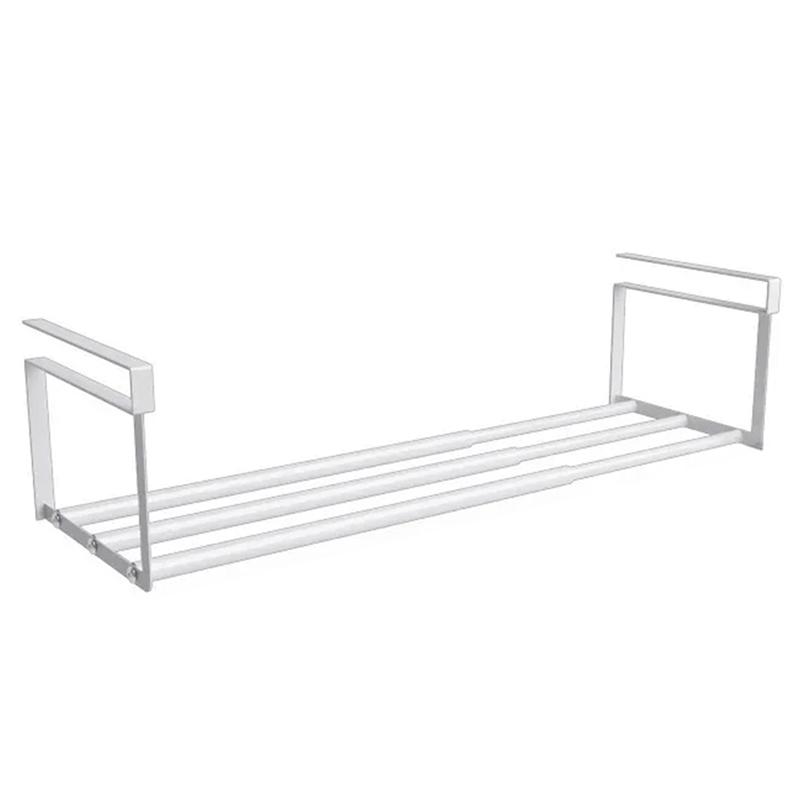 

Adjustable Shoe Rack Under-Shelf Holder With Hanging Basket For Home Shoe Cabinet Space-Saving Layered Organizer білий