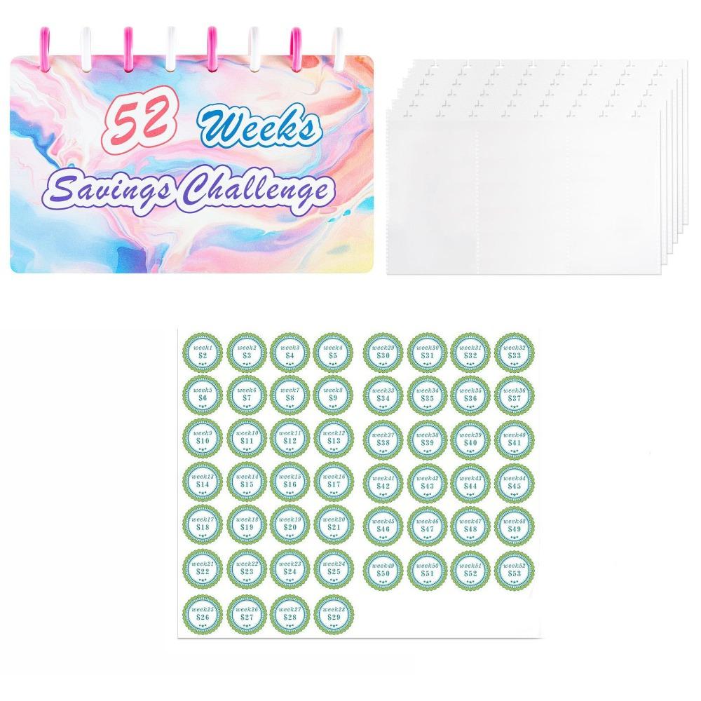 

52 недели Конверты для наличных Сберегающий блокнот Еженедельный бюджетный планер Домашний офис Style 4