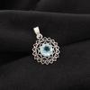 Wonderful Sky Blue Topaz Gemstone Jewelry, 925 Sterling Silver Pendant, Handmade Artisan Jewelry For Wedding Gift