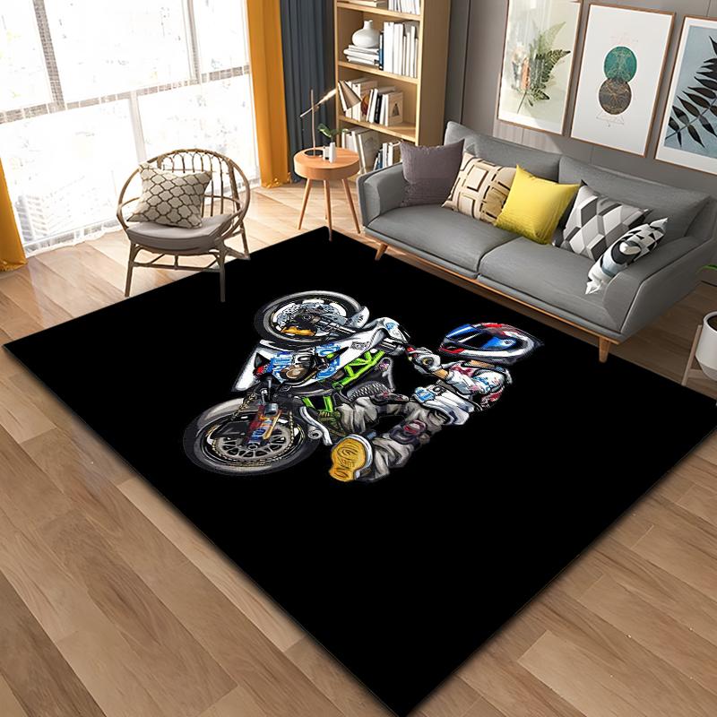 Motorcycle GP Mountain biking Speed Doormat Rug Carpet Mat Footpad Bath Mat Polyester Non-slip Kitchen Bedroom Washable
