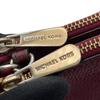 Used Michael Kors Cross body bag Trisha Trisha Medium Triple Compartment CrossbodyShoulder Bag Bordeaux/gold leather Women