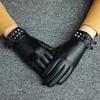 New Fashion  Elegant Thick Female Winter Real Durable Lambskin Sheepskin Leather Gloves Women Warm Drive