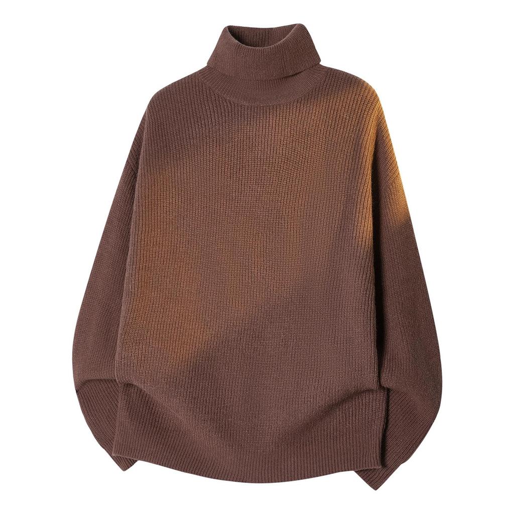 MEINPU Knit Mock High Crew Long Business Solid Cold Ribbed Men's Sweater, Turtleneck, Neck, Neck, Neck, Sleeve, Sweater, Color, Warm, Protection,