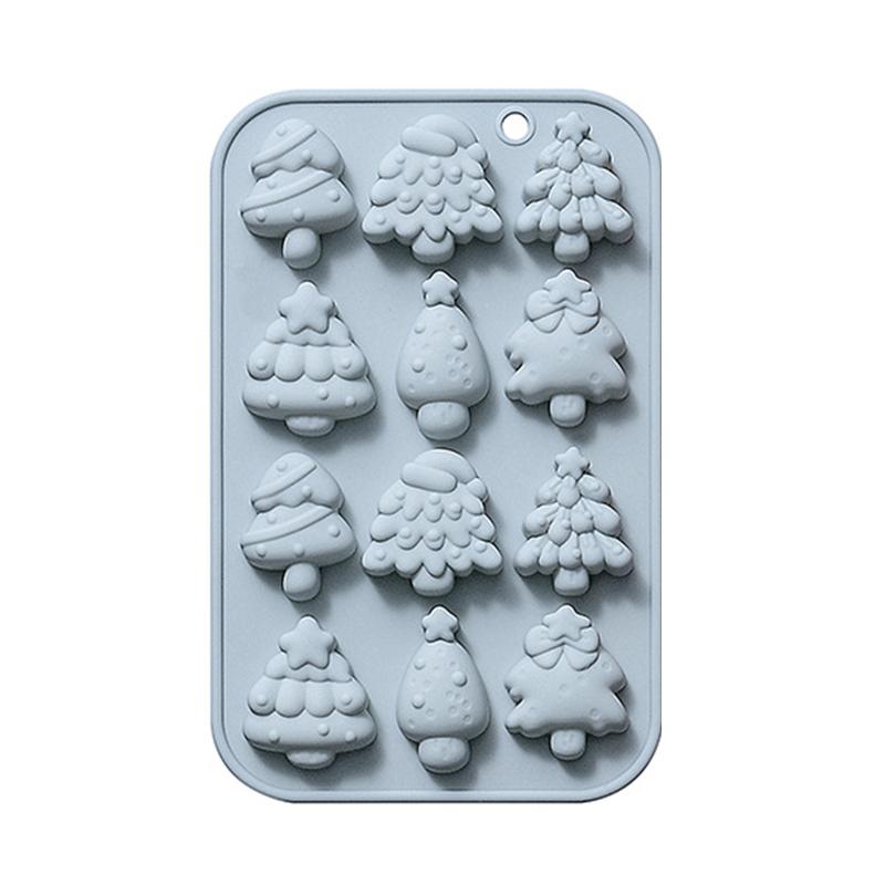 

Рождественская силиконовая форма для выпечки, Рождественская форма для праздника в виде елки, Силиконовая форма для мыла и конфет, Форма для выпечки шоколада и желе синий