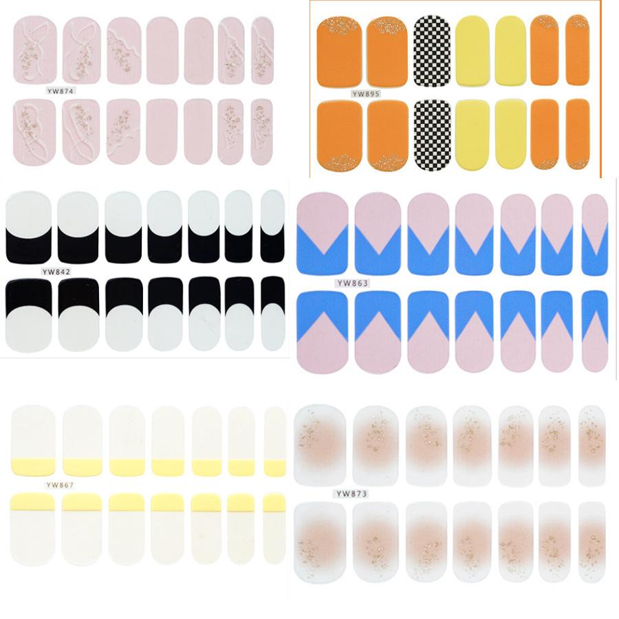 

6 листов/набор самодельных накладных наклеек для ногтей Быстрый и простой нейл-арт