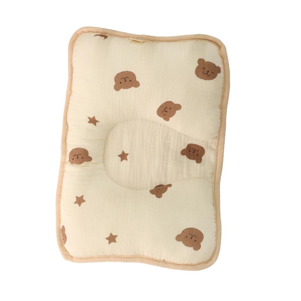 Infant Head Support Pillow for Baby Aged 0 To 12 Months Promoting Healthy Sleep Development with Gentle Cotton Fabric