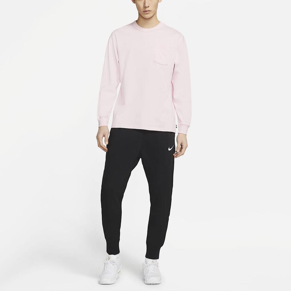 Nike T Shirts Men's Foam Pink Crew Neck Moderate Straight Fit DD3875-663