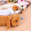 Cartoon Plush Pencil Case Plush Dog Pencil Bags For Kids Stationery Pencil Box