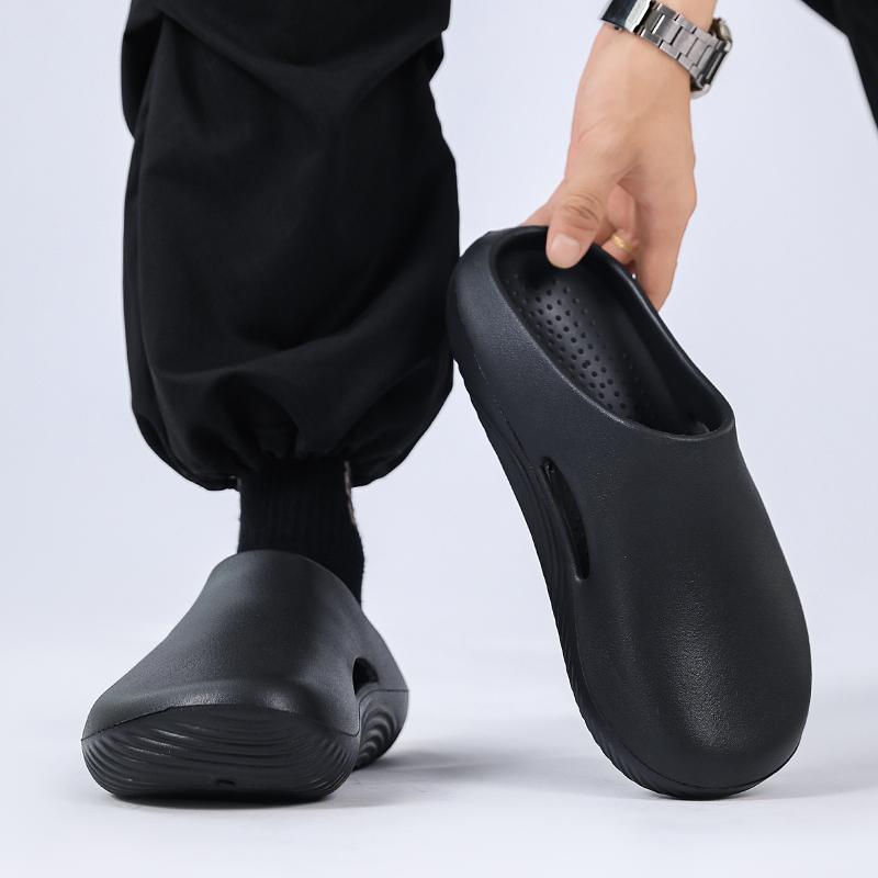 Fashion Eva Men Slippers WaterProof Non slip Chef Shoes Breathable Slip on Home Casual Slippers Lightweight Beach Sandals Garden Clogs