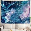 Cosmic Galaxy Nebula Abstract Tapestry Wall Hanging Decor Blue Purple Pink Space Art for Living Room Bedroom Home Decoration