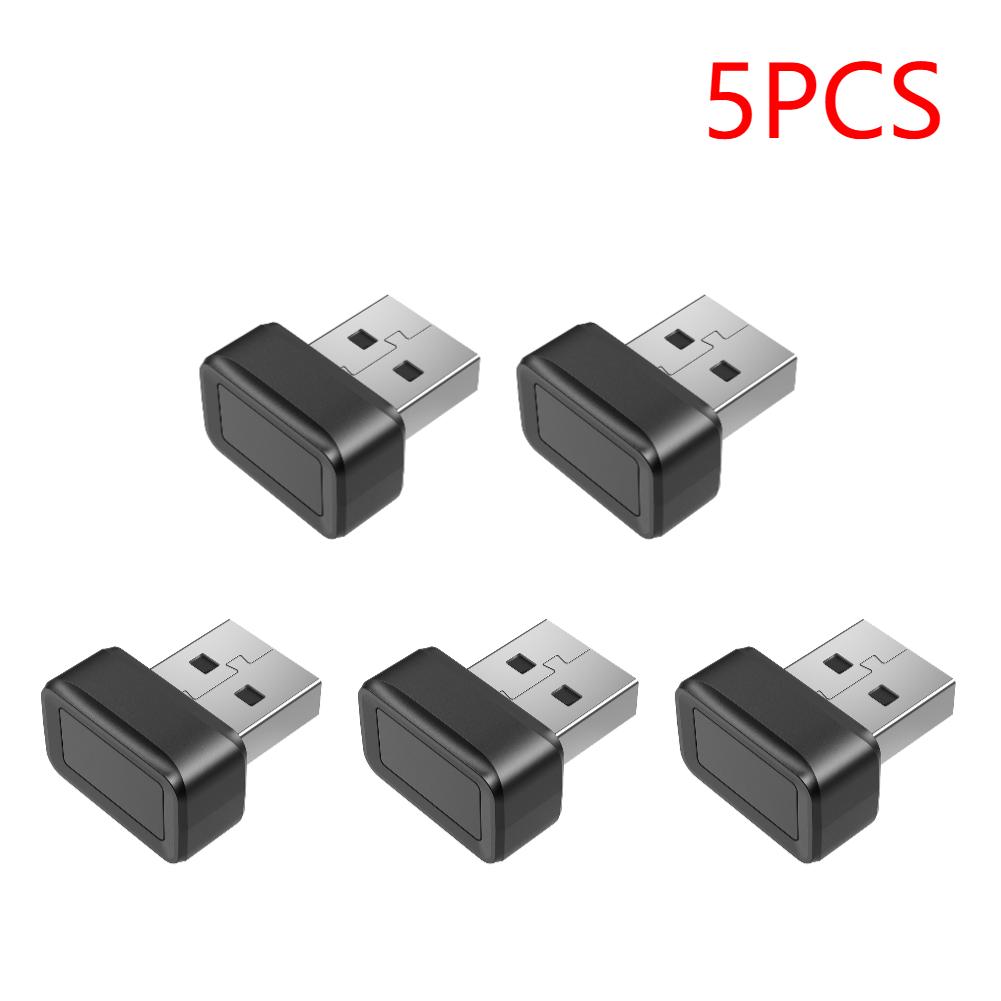 USB Fingerprint Key Reader FIDO U2F Portable Security Key Windows Hello Anti-Spoofing Mini Fingerprint Reader 360° Touch for PC
