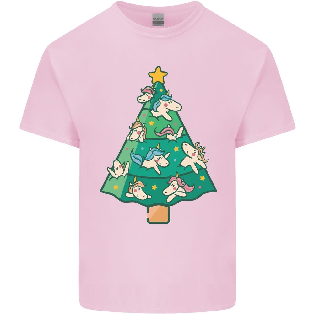 Unicorn Christmas Tree Xmas Kids T-shirt Boys Girls XL