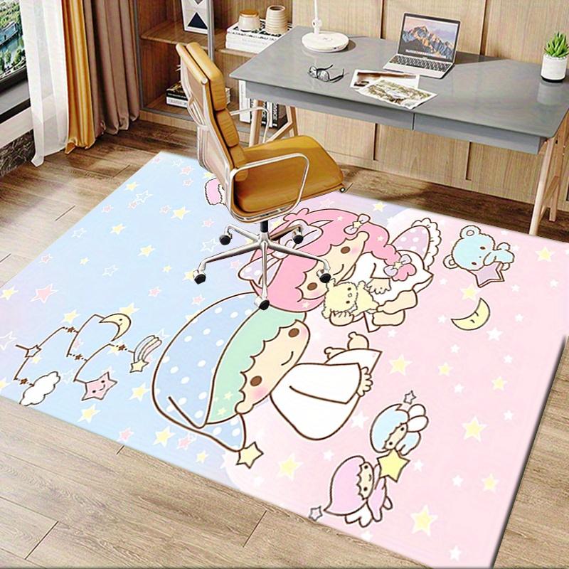 Office Rug Little Twin Stars, Cute Fantasy Anti-Slip Rug, Machine Washable for Living Room, Bedroom, Office, Multiple Sizes, Bedroom Mat, Decorative M
