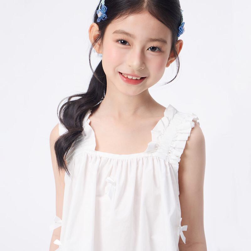Xiaoyinman Girls' Cotton Ribbon Bow Camisole Top