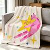 Star Hug Flannel Blanket Warm Soft Halloween Christmas Couch Warm Cozy Decorative Decor Gift for All Season