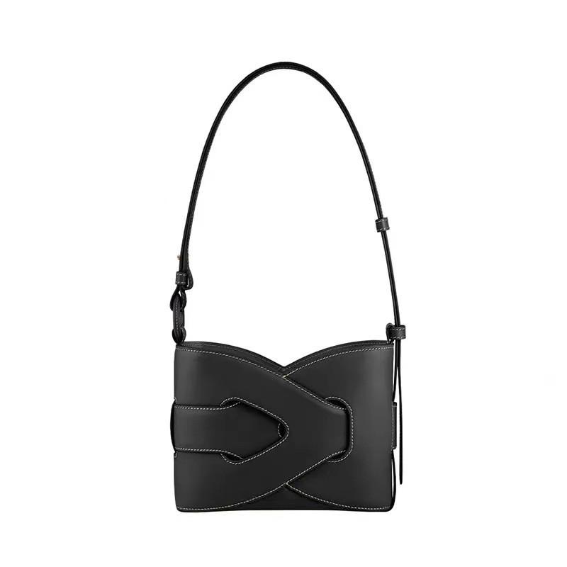 Minimalist Pu Water Bucket Bag With Zipper Closure For Daily Use