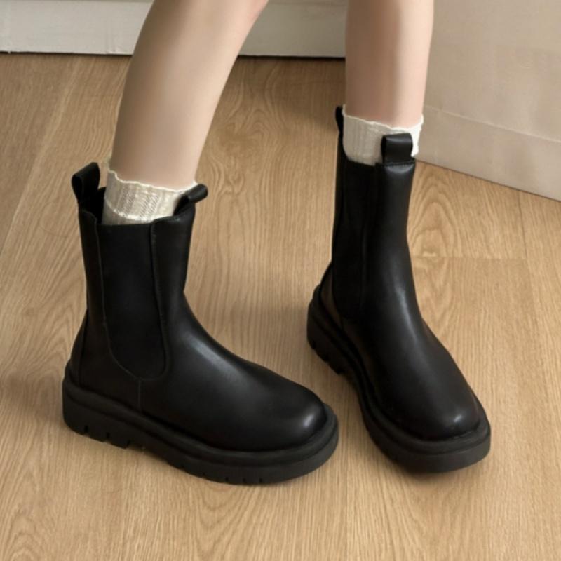 

Winter Comfortable/Elegant Anti Slip Racing Boots Fashionable New Round Toe Sexy Thick Soled Casual Knight Boots For Women 36