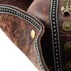 Brauner PU-Leder-Piratenhut für Damen und Herren Dreispitz-Piratenhut für LARP Cosplays Kostümzubehör