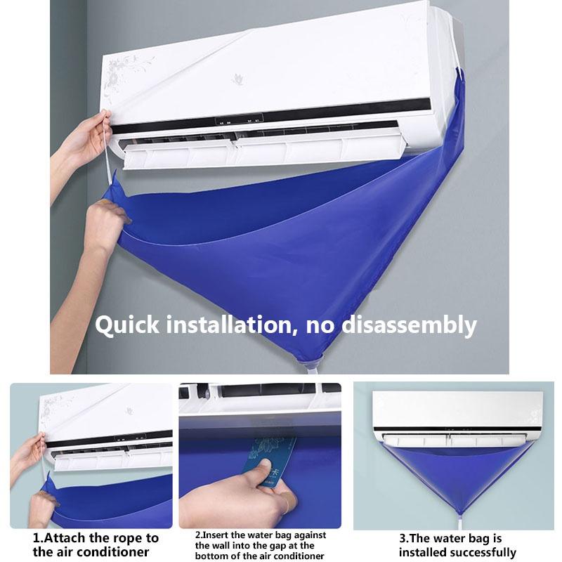 100 cm Thened Cleaner Air Coditioning Reinigungsabdeckung Tasche PVC mit Wasserleitung Home 1-1,5P Split Hanging Air Conditioner Toolsick
