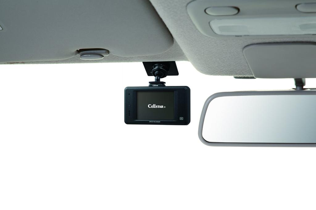 CELLSTAR Dash Cam Made In Parking Safe Driving Support Functions CSD-670FH, Japan, 3-Year Warranty, Monitoring, GPS, 2.4-inch Touchscreen, microSD,