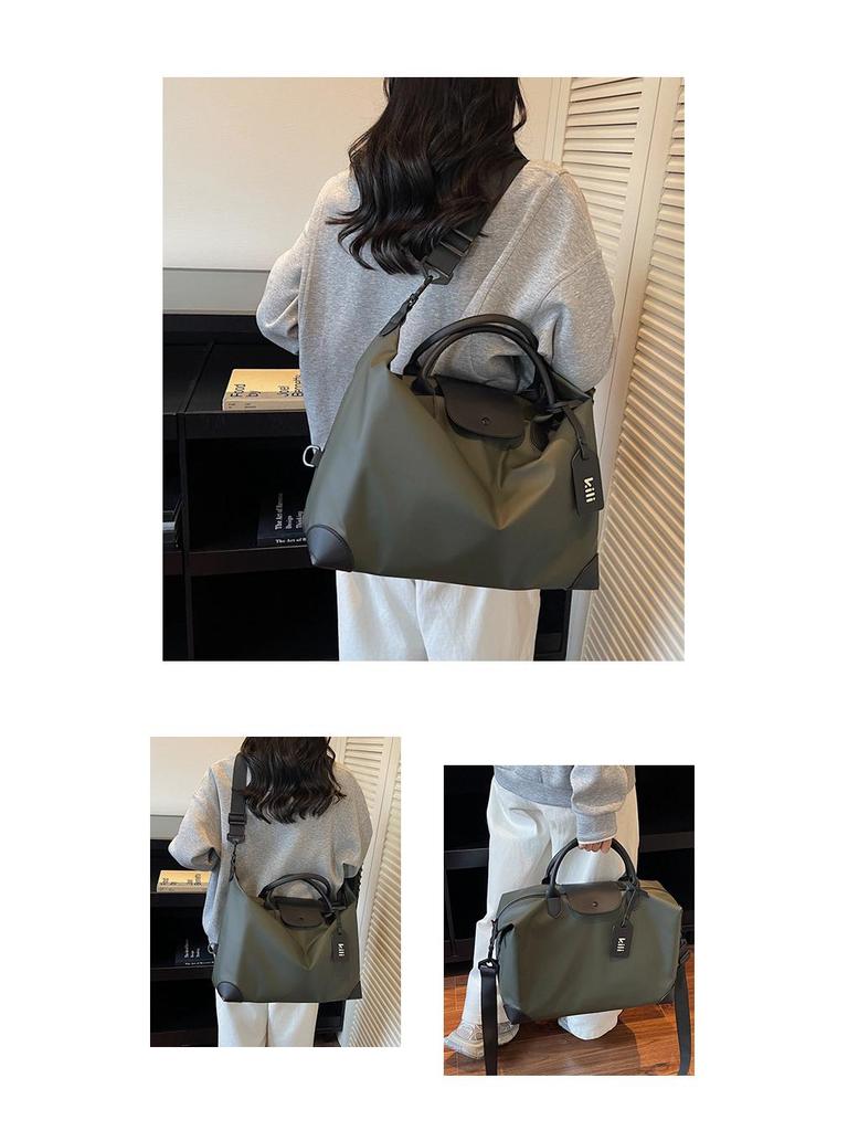 Leather Travel Bag: Large-Capacity, Cross-Body for Business, Yoga, or Commuting