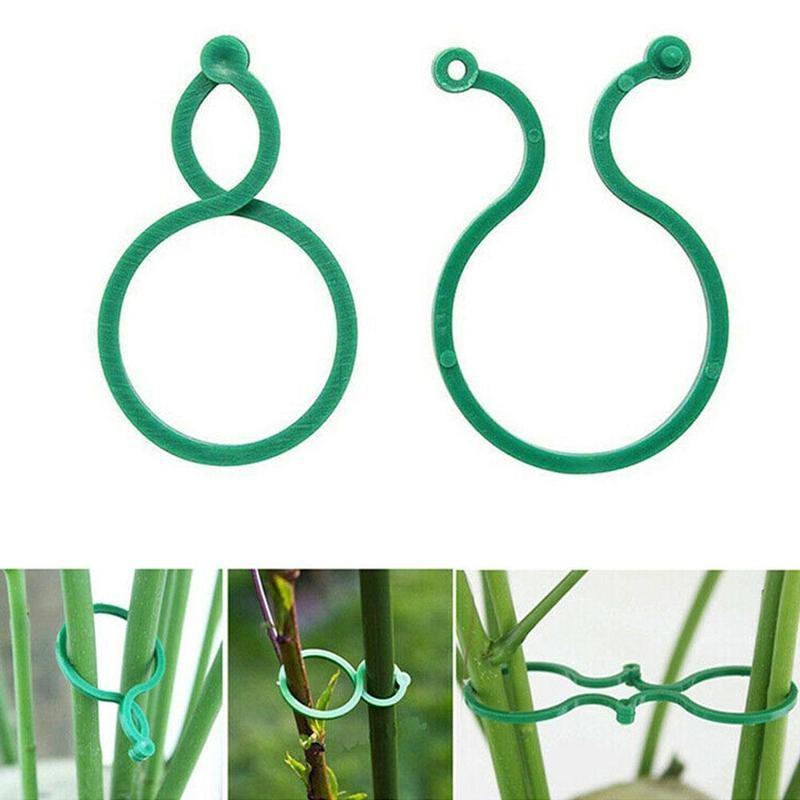 100pcs Horticultural Plastic Fixing Buckle Tool, Vine Hook Climbing Vine Buckle, Convenient Stem Binding Bracket Accessories