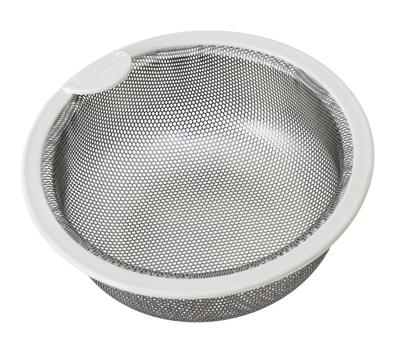 Belca Made In Japan Drain Garbage Receiver Stainless Steel Shallow Garbage Basket 135 Type Diameter X Height Stainless 13.5 5.8cm Steel/White SP-202T