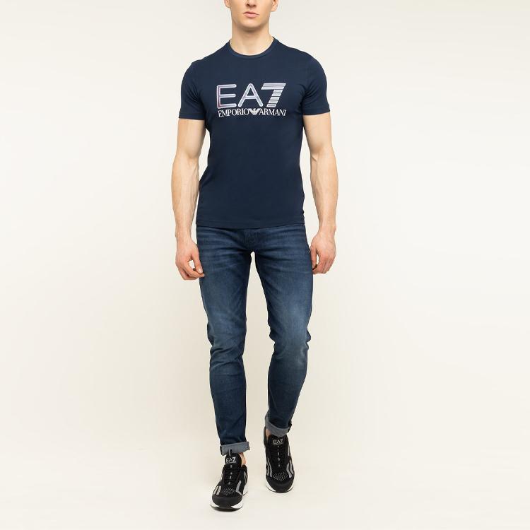 EMPORIO ARMANI EA7 T Shirt Men's Navy Blue 3HPT15-PJ02Z-1554