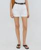 Lady Volume Form Roll-Up Shorts (White)