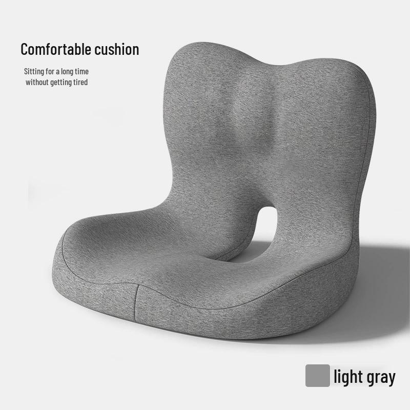 Ergonomic Seat Cushion with Lumbar Support and Memory Foam for Waist and Back Comfort