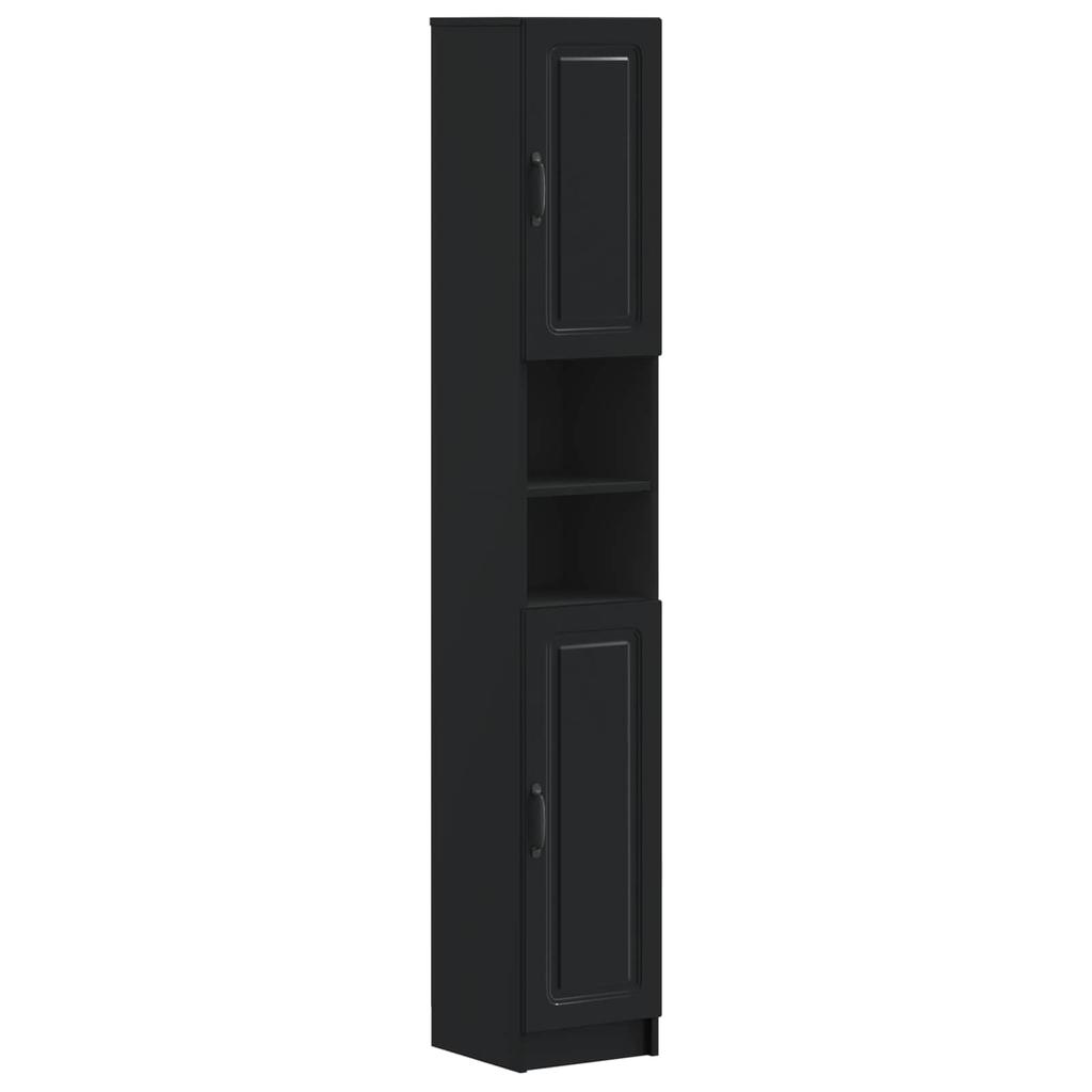 Bathroom Cabinet with Open Shelf UTRECHT Black