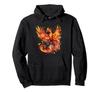 Red Fire Phoenix Design Hoodie