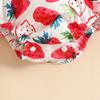 Baby Sleeveless Summer Sling Bodysuit with Bow Print