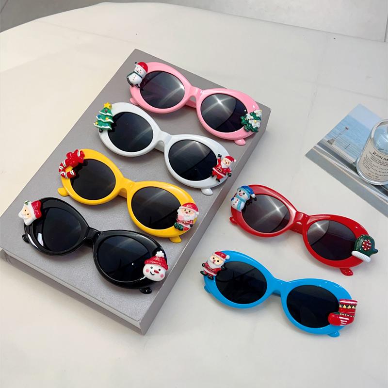 KAMMPT Women's Trendy Christmas Sunglasses Cute Cartoon Props Original Brand Design Chic Sun Glasses Party Decor Gifts