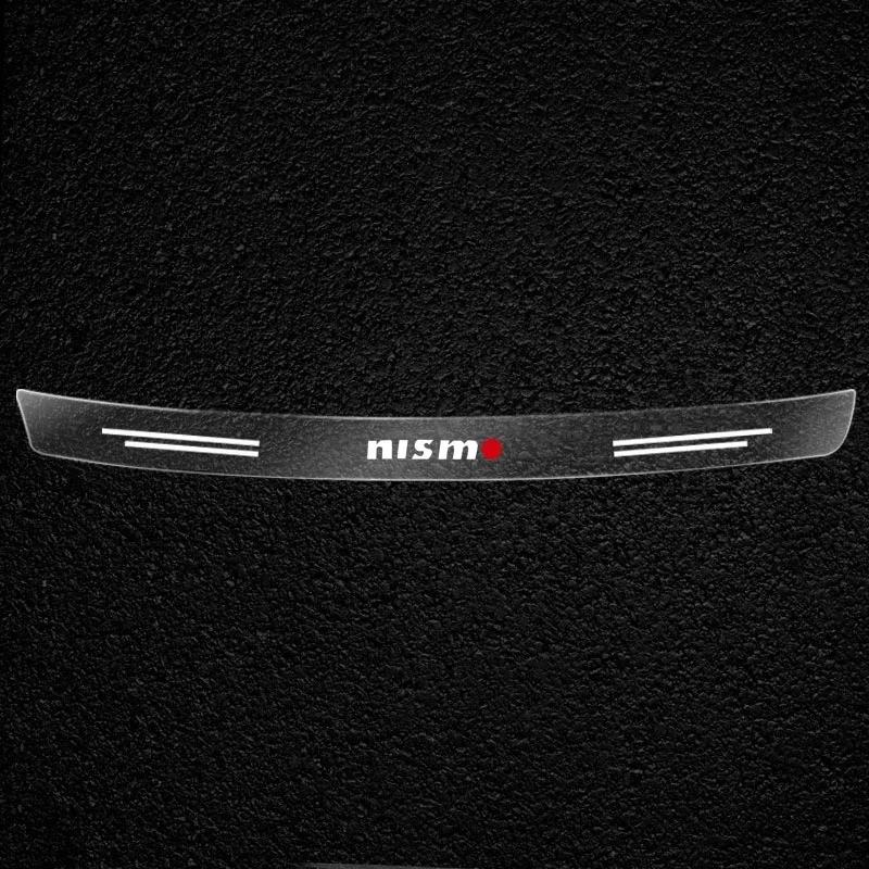 2025 For Nissan Nismo Car Transparent Rear Guard Plate Trunk Sticker For Nissan Nismo Note Armada Pulsar Pathfinder X-Trail Qash